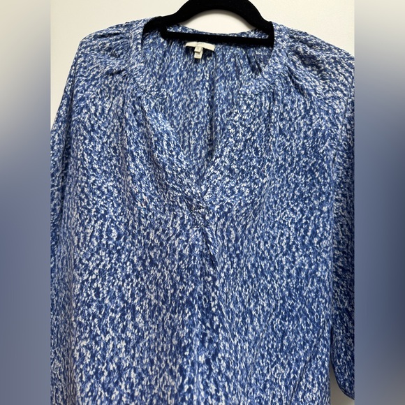 Joie Addie B Abstract Blue Silk Top small - Picture 5 of 6